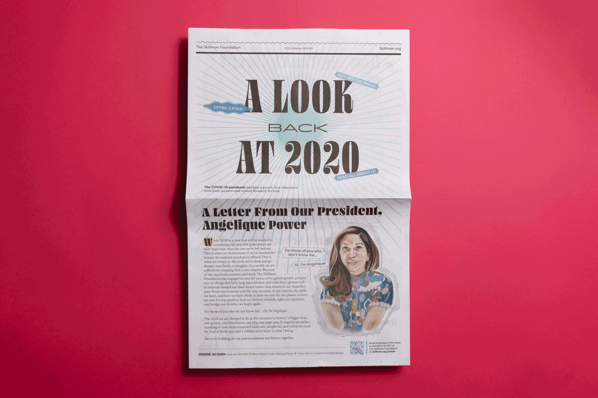 Detroit non-profit The Skillman Foundation annual report newspaper