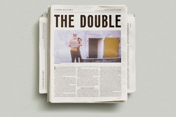 The-Double Antonio Calderara Lisson Gallery newspaper