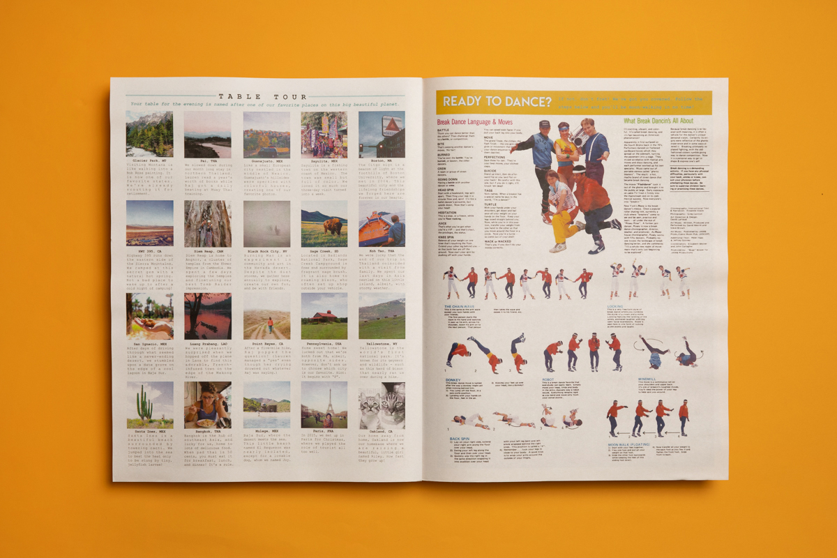 Lauren and Rajiv's wedding newspaper with 3D poem. Printed by Newspaper Club.