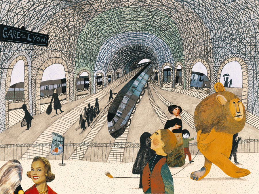 beatrice Alemagna lion in paris