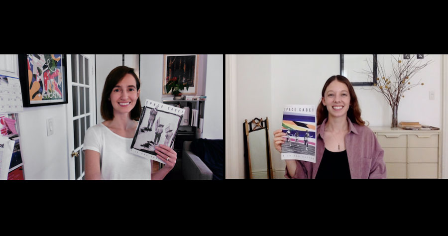 Robin and Natalia, editors of Space Cadet, on Zoom