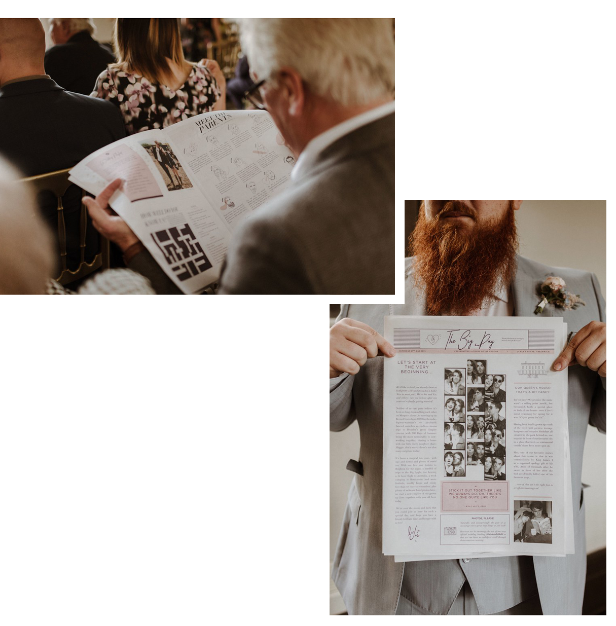 Liv Purvis order of service newspaper printed by Newspaper Club