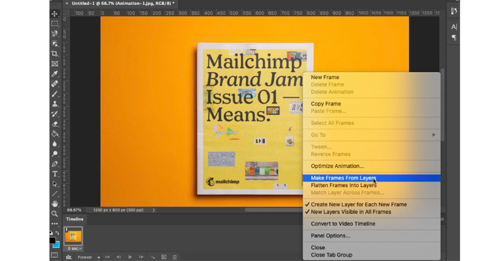 makes frames from layers
