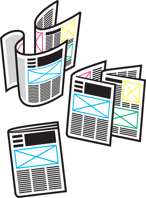 Templated Newspaper illustration