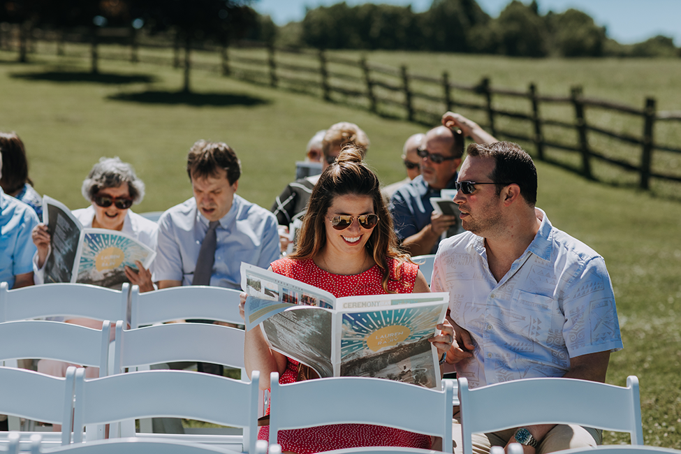 How to design your own wedding program newspaper — with a 3D image!