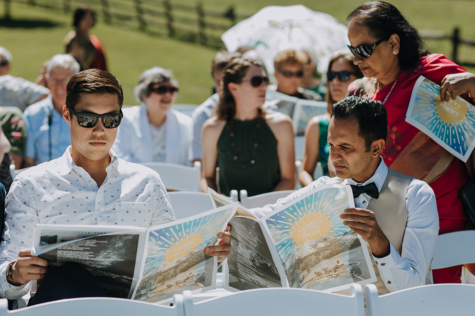 How to design your own wedding program newspaper — with a 3D image!