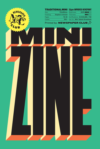 Front cover of Traditional Mini 55gsm PDF sample