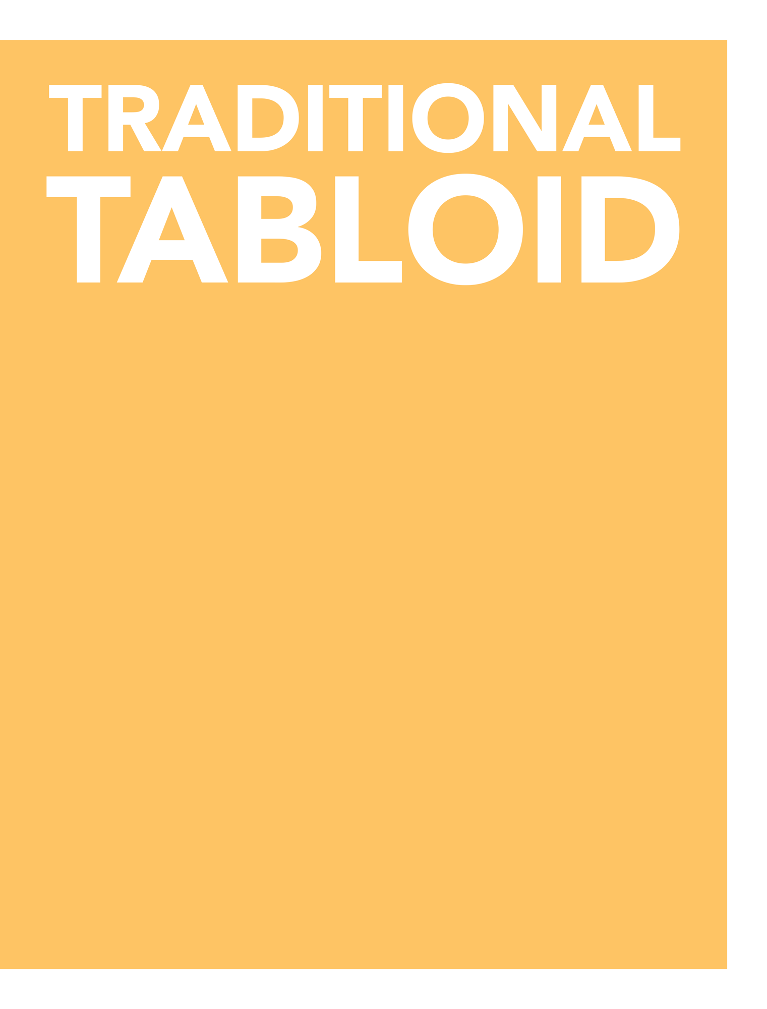 Front cover of blank Digital Tabloid template